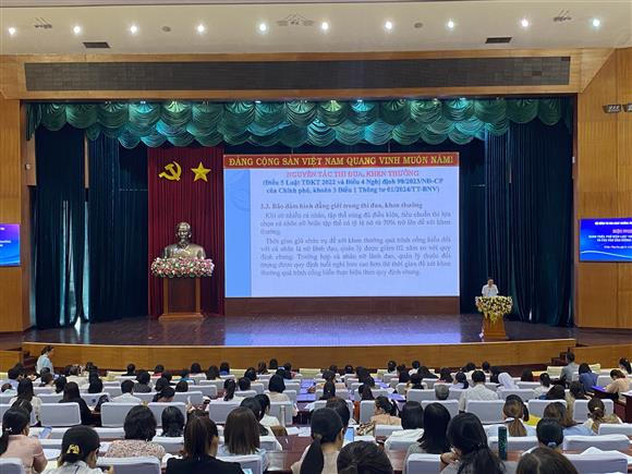 Hội nghị quán triệt, phổ biến Luật Thi đua, khen thưởng năm 2022 và các văn bản hướng dẫn thi hành đối với ngành giáo dục và đào tạo trên địa bàn  tỉnh Bà Rịa - Vũng Tàu